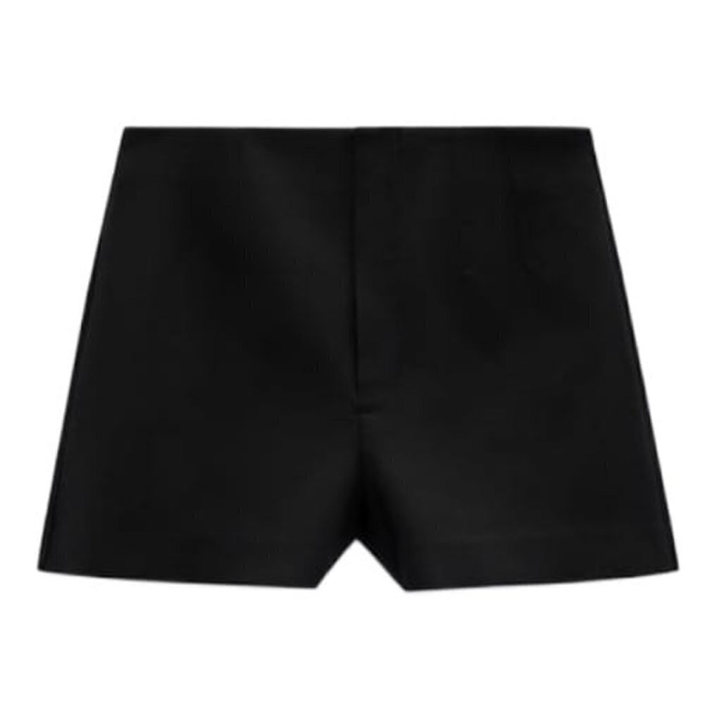 NEW ZARA HIGH-WAISTED SHORTS BLACK | 4661/504